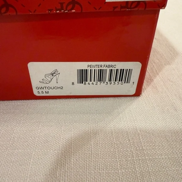 Guess Snakeskin Print Heels with Blue Insole - Picture 11 of 11